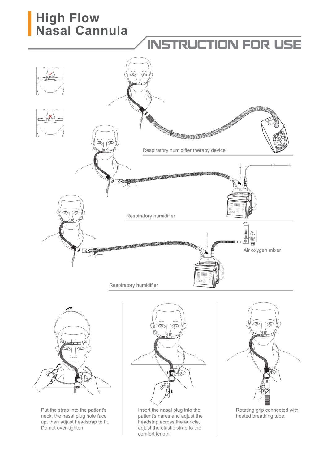 Medical Devices High Flow Heated Disposable Medical Anesthesia Breathing Circuit