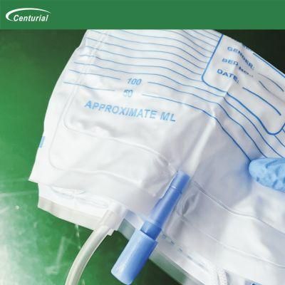 Hot Sale Disposable Sterile Urine Bags with Measure Volume Chamber for Adult/Child