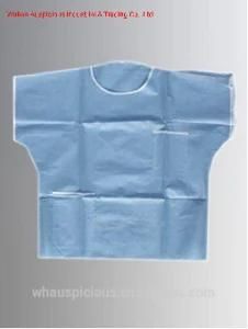 Disposable SMS Non Woven Top with Two Pockets/Hospital