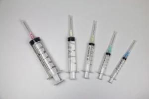 3 Part Disposable Plastic Syringe with Needle