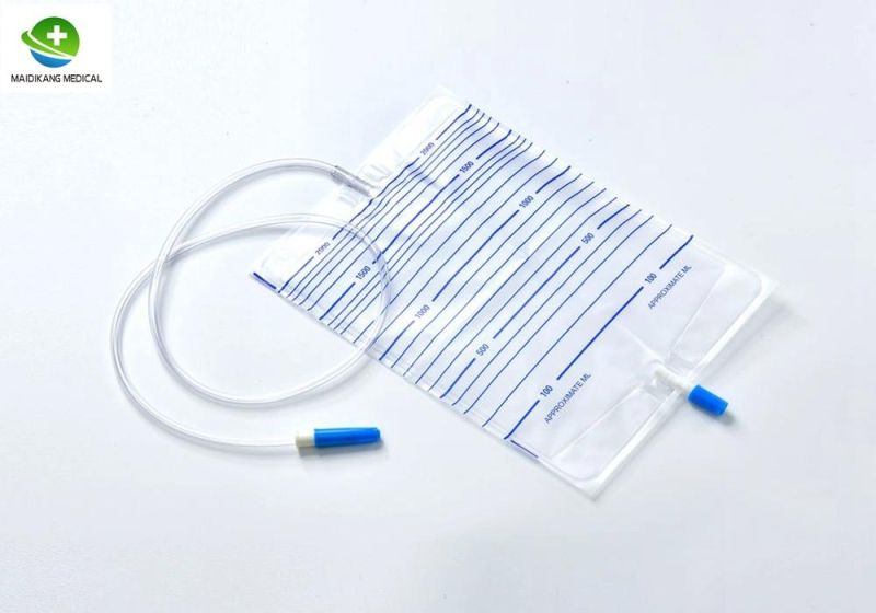 Disposable Urine Bag 100ml 2000ml Economic Urine with T-Valve Pull-Push Valve Tube