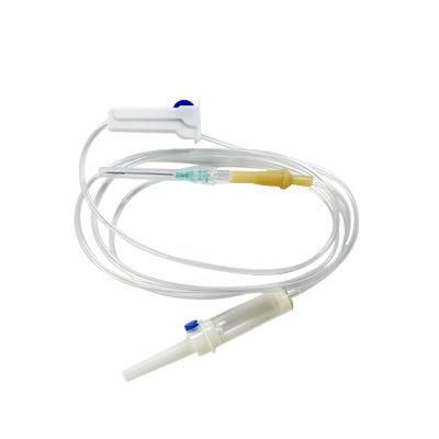 Wego Brand Sterilized Medical IV Infusion Giving Set with Needles