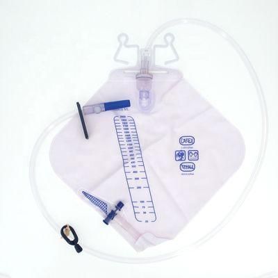 Wego PVC Sterile Portable Urine Drainage Bag Medical Urine Bag 2000ml