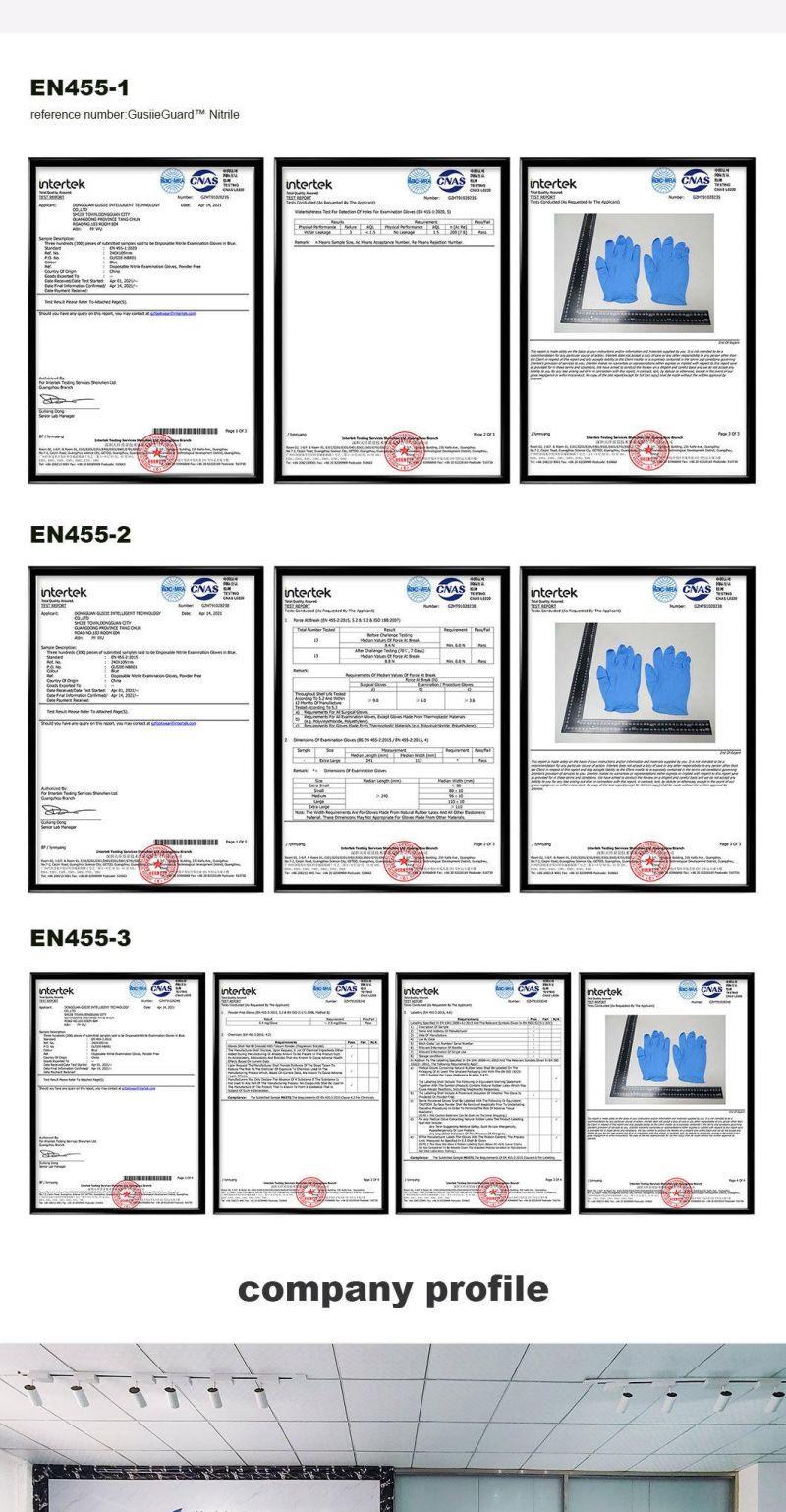 Disposible Size From S to XL Medical Examation Nitrile Gloves