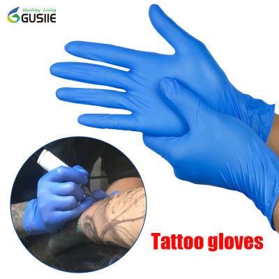 CE and FDA Certified Gloves Disposable Nitrile Tattoo Gloves