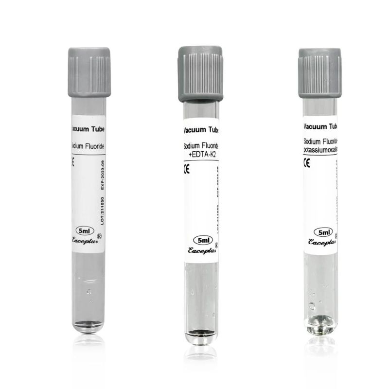 Siny Factory Price Disposable Supply Glass or Plastic Sodium Fluoride Medical Disposables Tube
