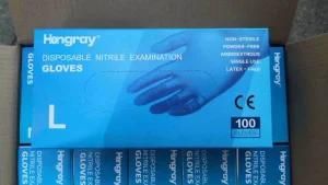 Blue Wholesale Nitrile Materials Disposable Gloves