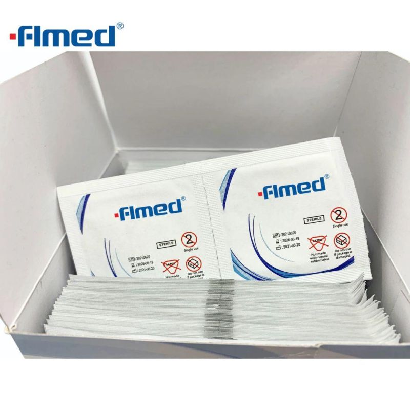 100PCS Disposable Wipes Alcohol Wiping Pads with 70% Isopropyl Alcohol