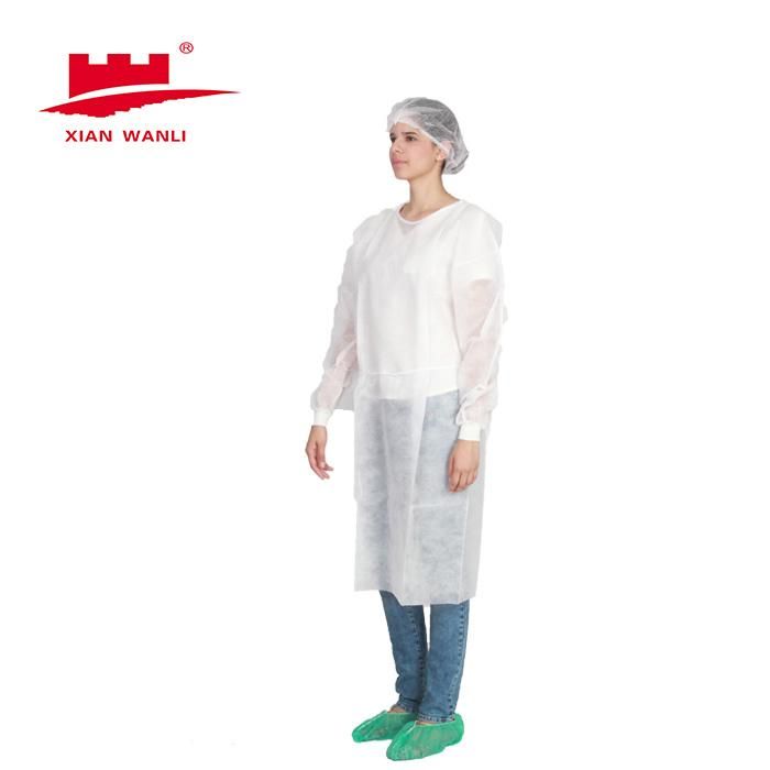 Customized ANSI/AAMI PB70 Level 2 3 PPE Coverall Disposable SMS/PP/PE/ Nonwoven Waterproof Isolation Gown Safety Xxxl Size Surgical@ Gown Non Sterile