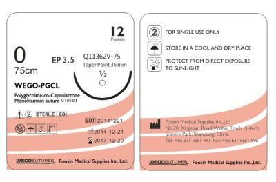 Violet or Undyed Pgcl Surgical Suture