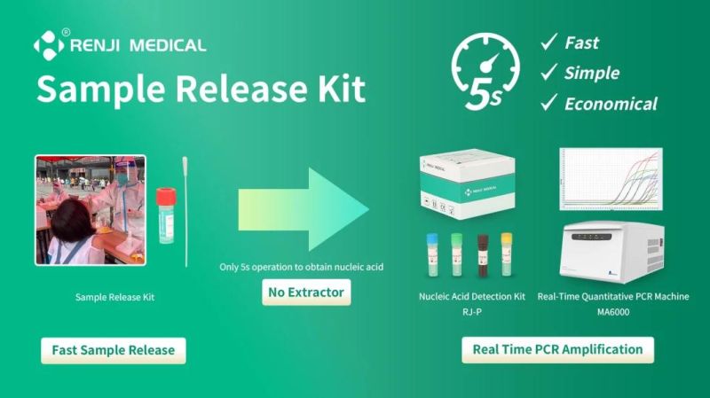 Hot Selling Disposable Sample Release Kit with Swab