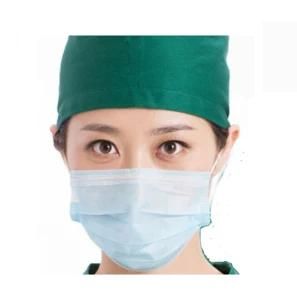 Ear-Loop Protective Medical Surgical Face Mask 3 Layers Non Woven 3ply Type Iir En14683 Anti-Spatter Fluid Resistant