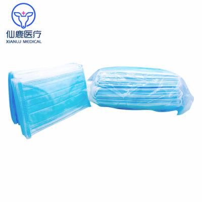 Manufacturer Iir Level 3ply Medical Earloop Face Mask 3 Layer Disposable Medical Face Mask