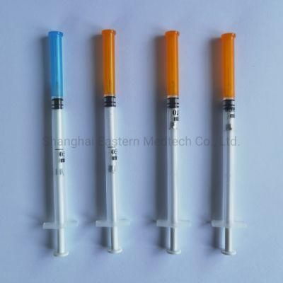 Auto Disable Syringe Sterilized for Vaccine Injection with Fixed Needle 0.05ml