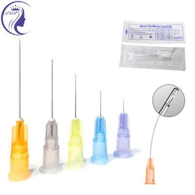 Filler Injection Blunt Tip Micro Cannula Syringe Needle 27g 38mm