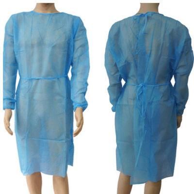Factory Price Protective Disposable PP Isolation Protective Clothing Gown