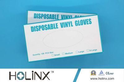 Disposable Powder Free Vinyl Gloves/Medical Disposable/Working Glove