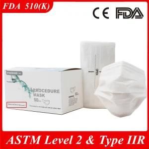 China Factory High-Quality Fast Delivery Disposable Surgical Face Mask with FDA 510K Registered for Wholesales