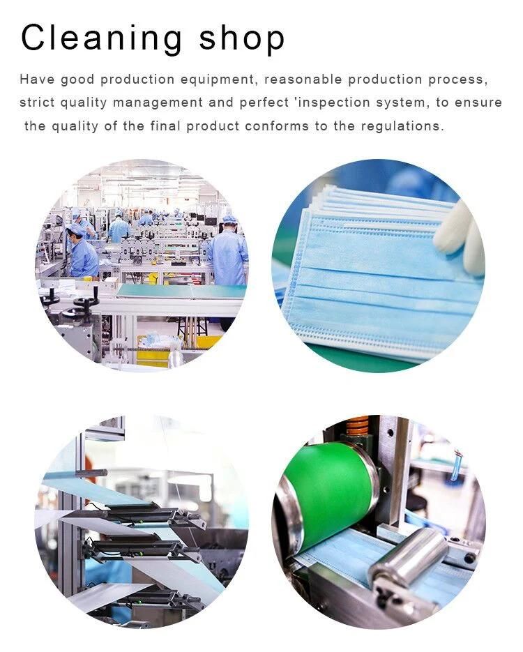 Custom Medical Surgical Hospital Disposable 3ply Face Mask