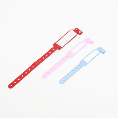 Writable Plastic Vinyl Disposable ID Medical PVC Wristbands Bracelets
