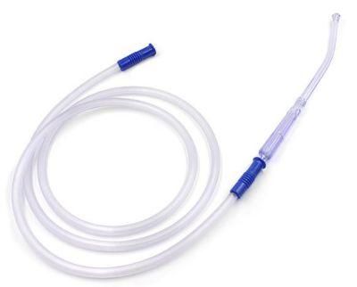 Disposable Soft Crown Plain Tip Yankauer Suction Connecting Cannula Catheter Tubes Set with Handle