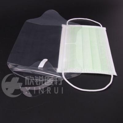 4-Ply Non-Woven Dental Surgical Face Mask with Eye Shield Visor Ear-Loop
