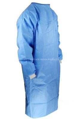 Lucky Star Disposable SMS Isolation Gown, with Elastic or Knit Cuff, Neck with Tie or Velcro, Waterproof Gown,