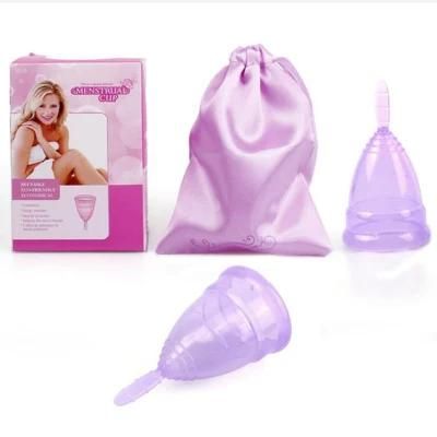 Menstrual Cup Medical Grade Silicone Menstrual Cup Foldable and Drainable Women&prime;s Menstrual Period Replacement Supplies Manufacturer