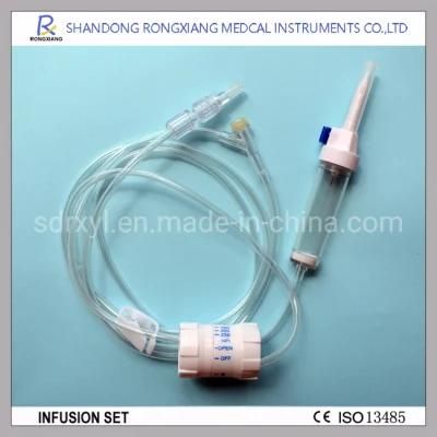 Disposable Infusion Set with Y Site IV Flow Regulator