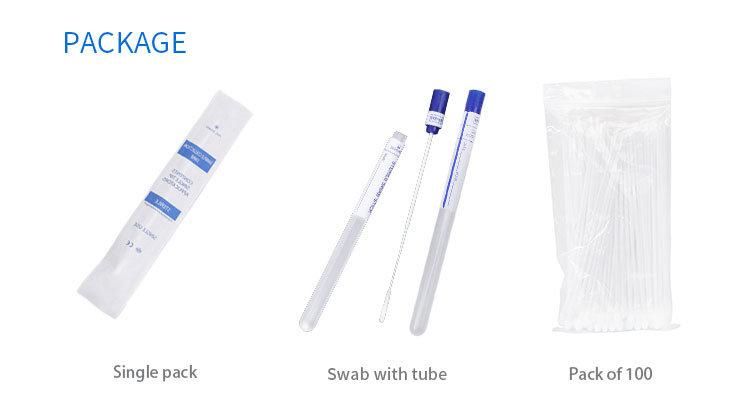 Medical Supply White 40PCS/Box Plastic Medical Swab Stick