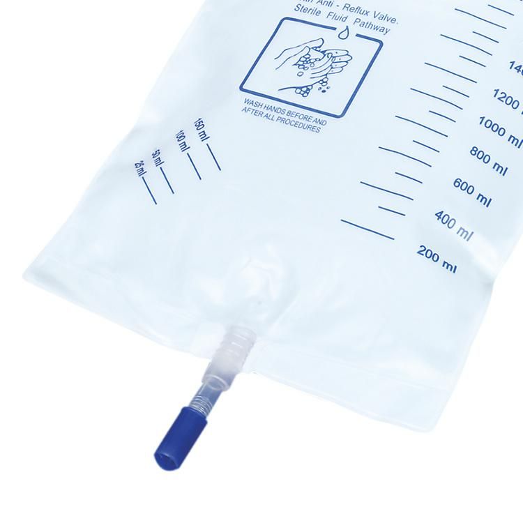 Pull Push Valve Urinary Collection Bag Urine Bag