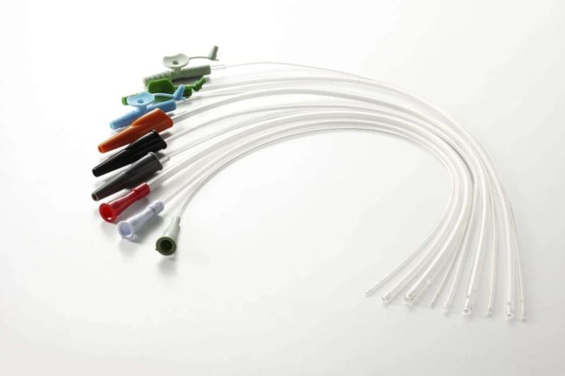 CE, ISO, FDA Disposable Medical Surgical Supplies Clear Soft PVC Suction Catheter with Finger Control