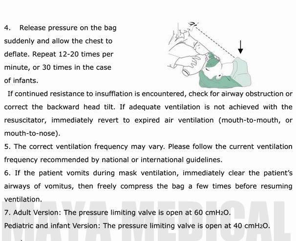 My-K001 Cheap Manual Resuscitator Respiratory Ball