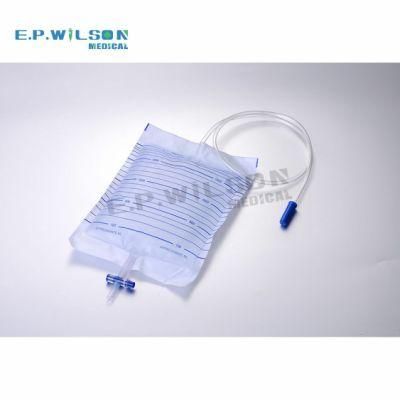 Hospital 2000ml Disposable Economic Urine Drainage Bag with Catheter Valve