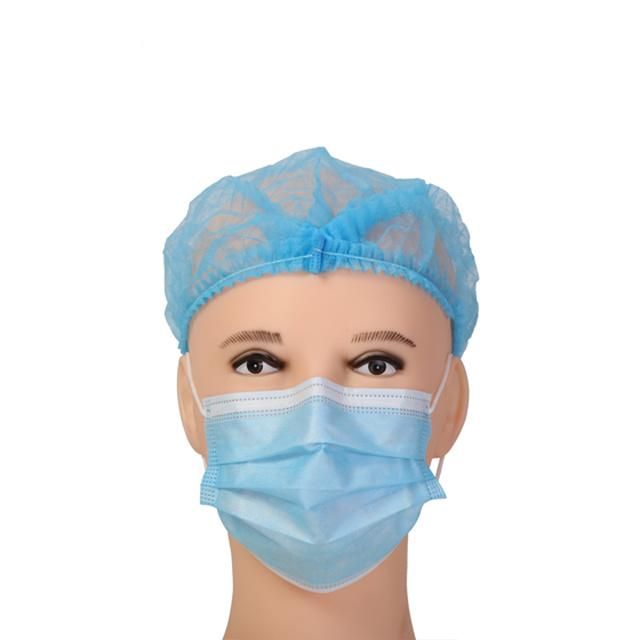 Eco-Friendly Flat Elastic Ear Loop Non-Woven Fabric Disposable 3 Ply Surgical Face Mask