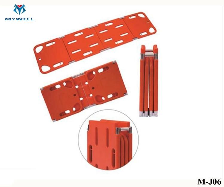 M-J06 Safety Equipment Plastic Spine Board with Stretcher Straps