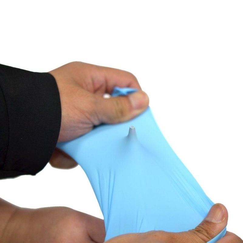 2021 New Arrival Blue Disposable Powder-Free Medical Nitrile Examination Gloves