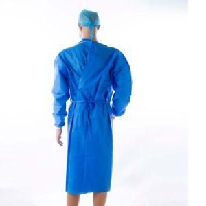 Thumb Loop Plastic Disposable SMS Surgical Isolation Gown