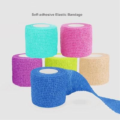 TUV Rheinland CE Customized Medical Self Adhesive Cohesive Elastic Bandage for Sport Protection