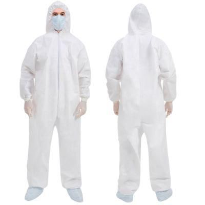 PPE Disposable Chemical Suites Protective Suit Microporous Coverall
