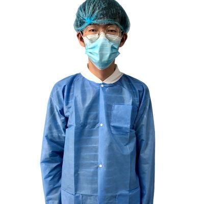 Fumo Best Selling Product Disposable Blue SMS SMMS 50GSM Isolation Gown Non-Sterile