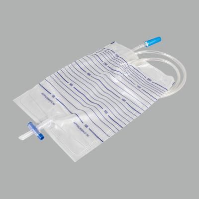 Disposable Economic Urine Collection Bag Urinary Bag with T-Valve Pull Push Valve