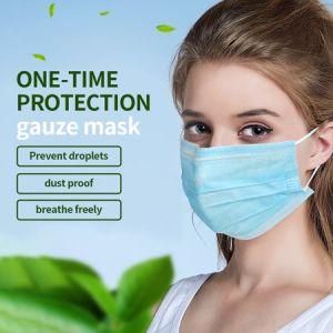 Disposable Blue 3ply Non Woven Civil Anti Dust Earloop Protective Face Masks