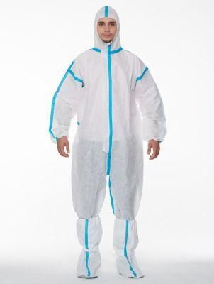 PPE Coverall Suit Disposable Protective Clothing Overall with Hood