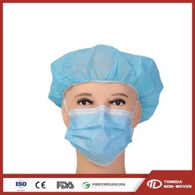 Chinese Manufacturer Flat Elastic Ear Loop Non-Woven Fabric 3 Ply Medical Face Mask