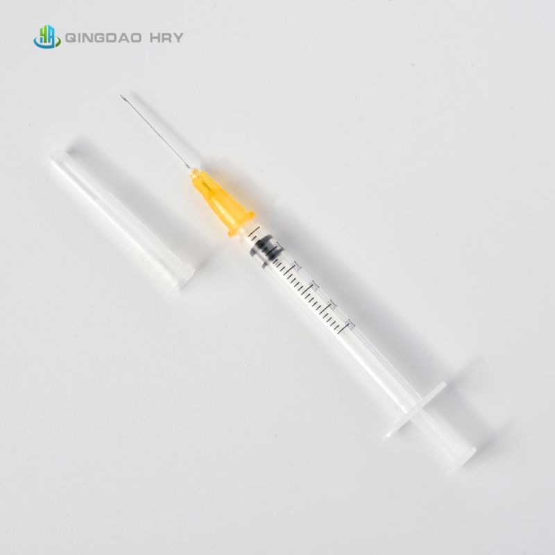 Medical Supply 0.5ml 1ml 3ml 5ml 10ml Disposable Auto Disable Syringe /Self-Destructive Syringe with Needle CE FDA ISO 510K