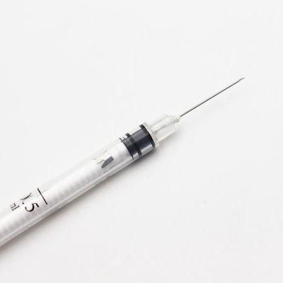 0.5ml 1ml 2ml Disposable Medical Injection Safety Syringe with Needle for Vaccine