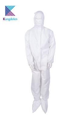 Disposable Safety Coverall Long Sleeve Protective Coverall Isolation Gown