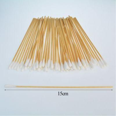 China Factory Directly Supply Wooden Stick Disposable Industrial Cotton Swabs