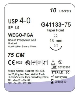 Surgical Sutures Made by Polyglycolic Acid